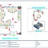 Professional office cubicle layout floor plan CS-2572 — Cluster Workstation Layout by Cubicles.shop