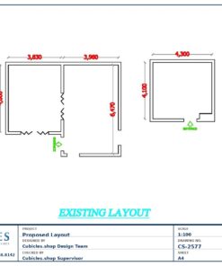 Professional office cubicle layout floor plan CS-2577 by Cubicles.shop