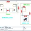 Professional office cubicle layout floor plan CS-2578 by Cubicles.shop