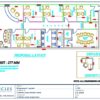 Professional office cubicle layout floor plan CS-2582 — Multi Office Furniture Layout by Cubicles.shop