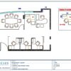 Professional office cubicle layout floor plan CS-2591 by Cubicles.shop