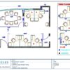Professional office cubicle layout floor plan CS-2594 by Cubicles.shop