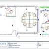 Professional office cubicle layout floor plan CS-2604 by Cubicles.shop