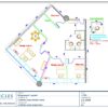 Professional office cubicle layout floor plan CS-2609 by Cubicles.shop