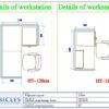 Professional office cubicle layout floor plan CS-2635 by Cubicles.shop