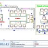 Professional office cubicle layout floor plan CS-2664 by Cubicles.shop