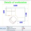 Professional office cubicle layout floor plan CS-2665 by Cubicles.shop