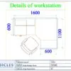 Professional office cubicle layout floor plan CS-2665 by Cubicles.shop