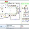 Professional office cubicle layout floor plan CS-2680 by Cubicles.shop