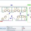 Professional office cubicle layout floor plan CS-2693 by Cubicles.shop