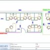 Professional office cubicle layout floor plan CS-2709 by Cubicles.shop