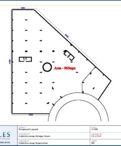 Professional office cubicle layout floor plan CS-2714 by Cubicles.shop