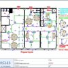 Professional office cubicle layout floor plan CS-2716 by Cubicles.shop