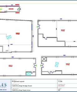 Professional office cubicle layout floor plan CS-2719 by Cubicles.shop
