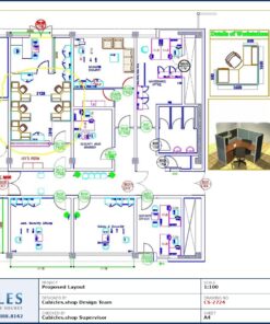 Professional office cubicle layout floor plan CS-2724 by Cubicles.shop