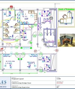 Professional office cubicle layout floor plan CS-2726 by Cubicles.shop