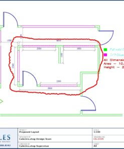 Professional office cubicle layout floor plan CS-2729 by Cubicles.shop
