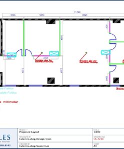 Professional office cubicle layout floor plan CS-2730 by Cubicles.shop