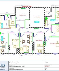 Professional office cubicle layout floor plan CS-2731 by Cubicles.shop
