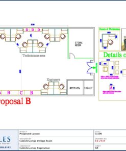 Professional office cubicle layout floor plan CS-2737 by Cubicles.shop