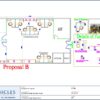 Professional office cubicle layout floor plan CS-2737 by Cubicles.shop