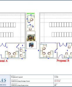 Professional office cubicle layout floor plan CS-2738 by Cubicles.shop