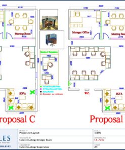 Professional office cubicle layout floor plan CS-2742 by Cubicles.shop
