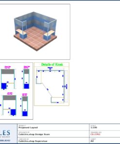 Professional office cubicle layout floor plan CS-2743 — Reception Counter In Exhibition Centers by Cubicles.shop