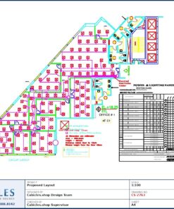 Professional office cubicle layout floor plan CS-2763 by Cubicles.shop