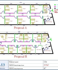 Professional office cubicle layout floor plan CS-2768 by Cubicles.shop