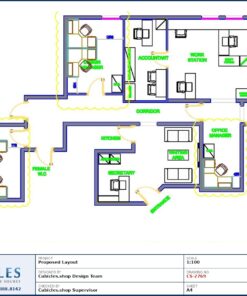 Professional office cubicle layout floor plan CS-2769 by Cubicles.shop