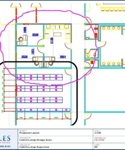 Professional office cubicle layout floor plan CS-2770 by Cubicles.shop