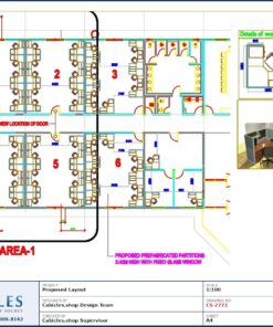 Professional office cubicle layout floor plan CS-2771 by Cubicles.shop