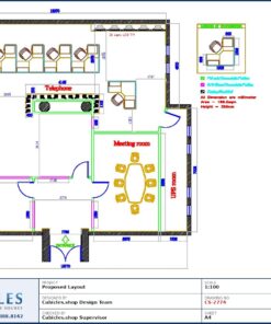 Professional office cubicle layout floor plan CS-2774 by Cubicles.shop