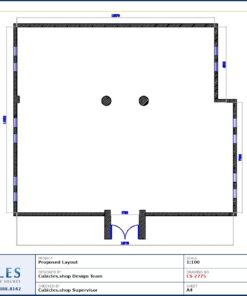 Professional office cubicle layout floor plan CS-2775 by Cubicles.shop