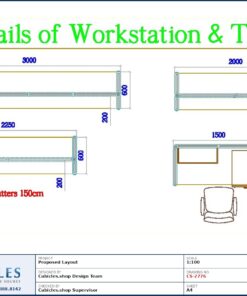 Professional office cubicle layout floor plan CS-2776 by Cubicles.shop
