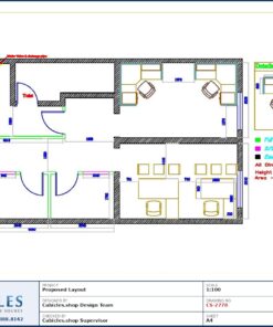 Professional office cubicle layout floor plan CS-2778 by Cubicles.shop