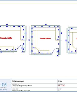 Professional office cubicle layout floor plan CS-2779 by Cubicles.shop