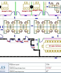 Professional office cubicle layout floor plan CS-2781 by Cubicles.shop