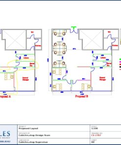Professional office cubicle layout floor plan CS-2787 by Cubicles.shop