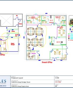 Professional office cubicle layout floor plan CS-2788 by Cubicles.shop