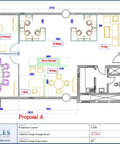 Professional office cubicle layout floor plan CS-2792 by Cubicles.shop