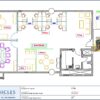 Professional office cubicle layout floor plan CS-2795 by Cubicles.shop