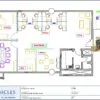 Professional office cubicle layout floor plan CS-2795 by Cubicles.shop