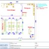 Professional office cubicle layout floor plan CS-2797 by Cubicles.shop