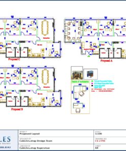 Professional office cubicle layout floor plan CS-2798 by Cubicles.shop
