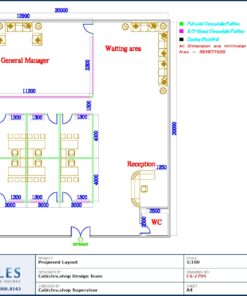 Professional office cubicle layout floor plan CS-2799 by Cubicles.shop