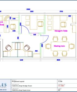 Professional office cubicle layout floor plan CS-2801 by Cubicles.shop