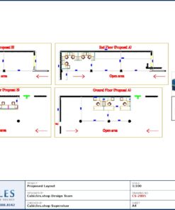 Professional office cubicle layout floor plan CS-2805 by Cubicles.shop