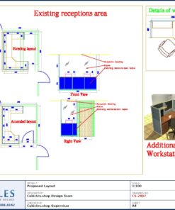 Professional office cubicle layout floor plan CS-2807 by Cubicles.shop